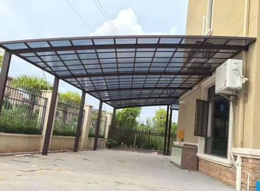 山東怡墅鋁合金電動車棚 專業制造與有色金屬壓延加工的完美結合